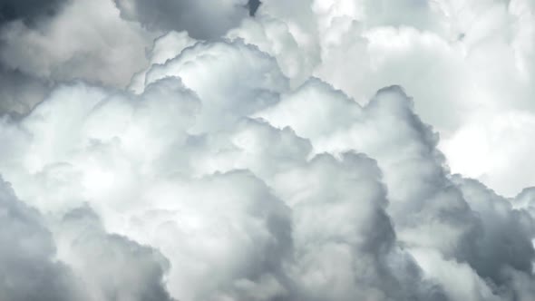 Big White Fluffy Clouds Time Lapse. FHD 