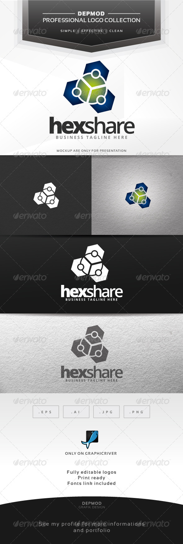 Hex Share Logo