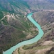 Aerial view on the Sulak river in Sulak canyon at the mountains Dagestan - VideoHive Item for Sale