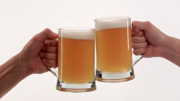 Clink Glasses with Beer
