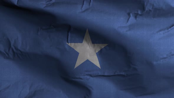 Somalia Flag Textured Waving Background 4K