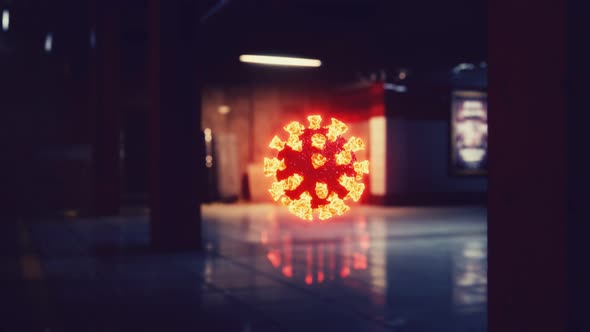 Coronavirus Covid19 Epidemic Metro in Subway alt