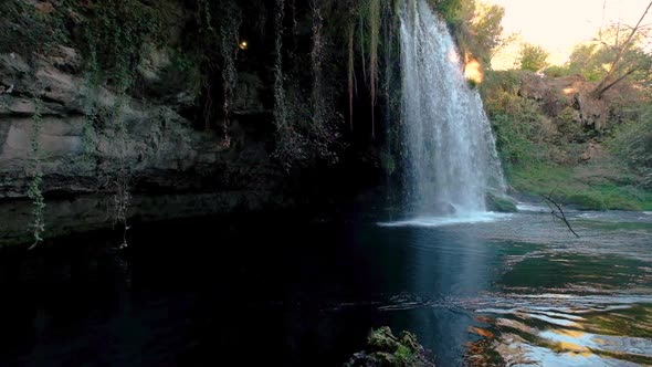 Waterfall with a River in the Forest