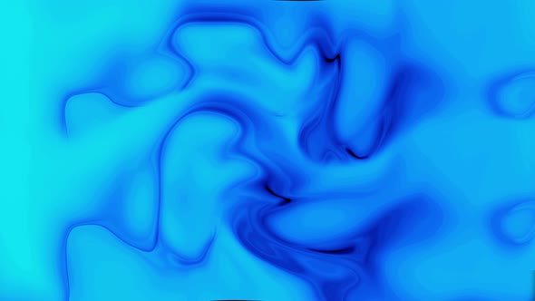 Blue color liquid ink flowing animation. Vd 542