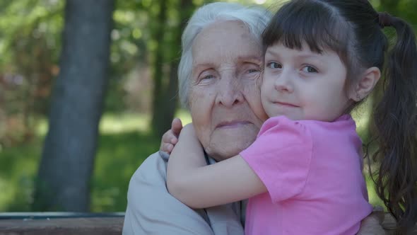 Hugging a Grandmother