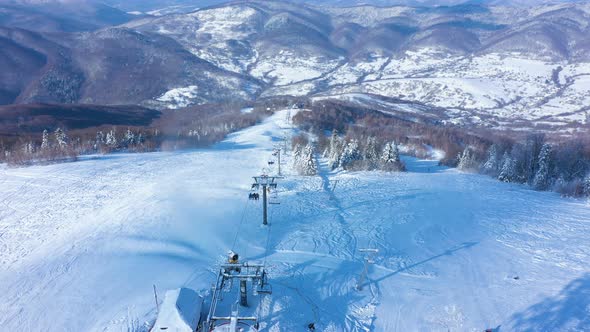 Ski Slope Aerial View 2