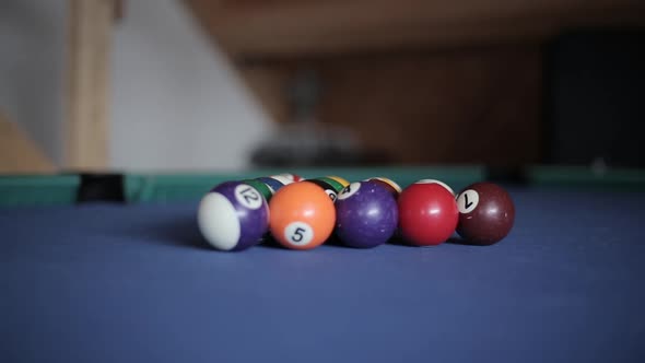 American Billiard Balls Move in Different Directions After Being Hit