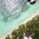 Aerial View Top View Drone Move Beautiful Topical Beach with White Sand - VideoHive Item for Sale