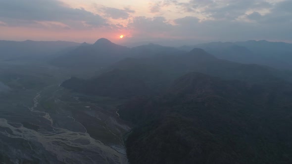 Mountain Landscape Sunset