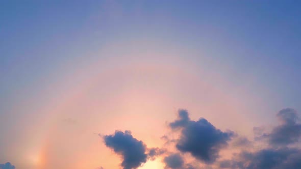 4K Sky Time lapse, Beautiful background, Sky Timelapse of skyscrapers. alt