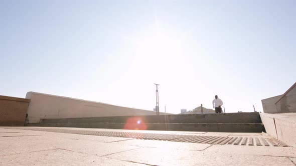 Man On Running Workout