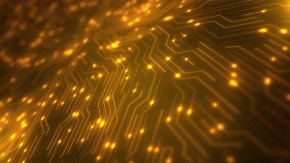 Digital Futuristic Technology CPU GPU Circuit Board Circuit Network