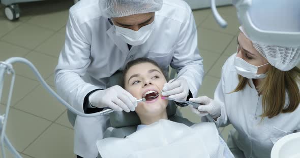 Dentist Doing Teeth Examination