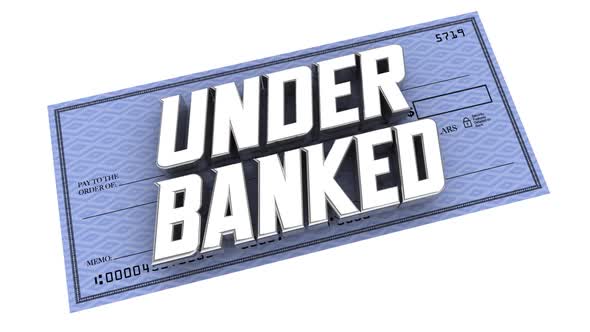 Underbanked Check No Access Financial Services Unbanked 3d Animation