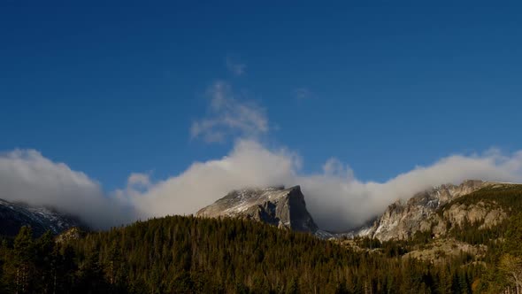 Time Lapse of clouds above the Rocky Mountains