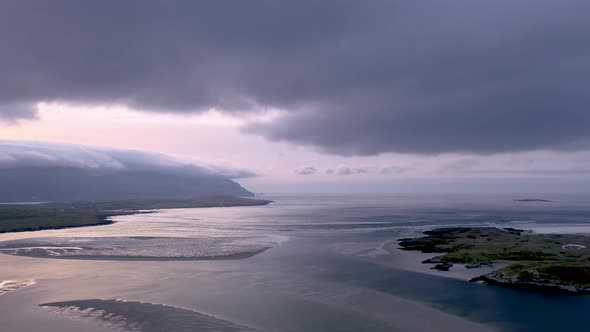 The Landscape of the Sheskinmore Bay Next To the Nature Reserve Between Ardara and Portnoo in