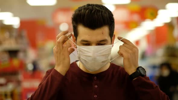 Supermarket Coronavirus Mask