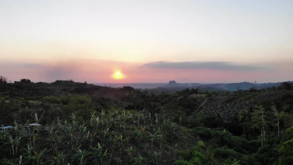 Sunset in the hills