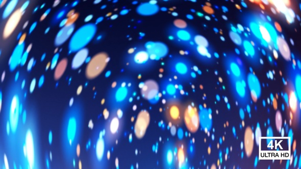 Colorful Spinning Particles 4K