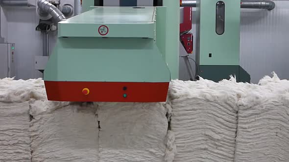 Carding Machine in Textile Factory