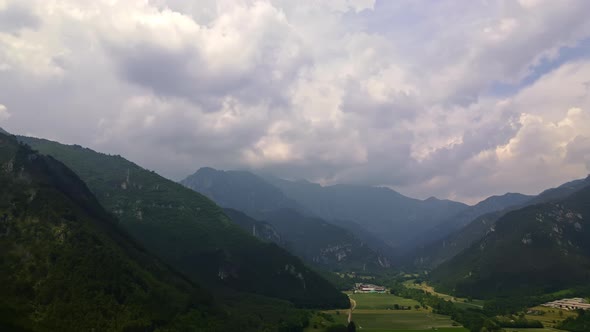 Storm Clouds over the Mountains