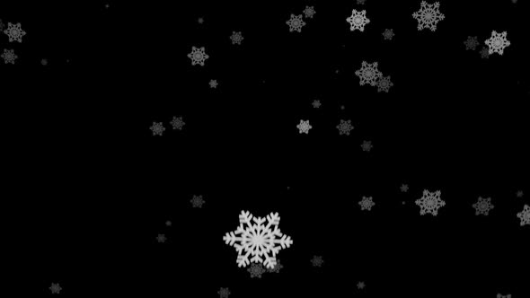 snowfall black and white animation video