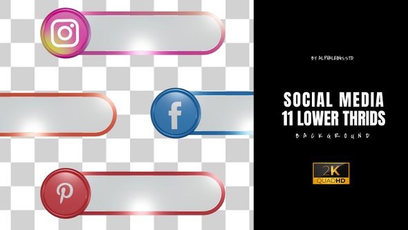 Social Media 3D Circle Lower Thirds alt