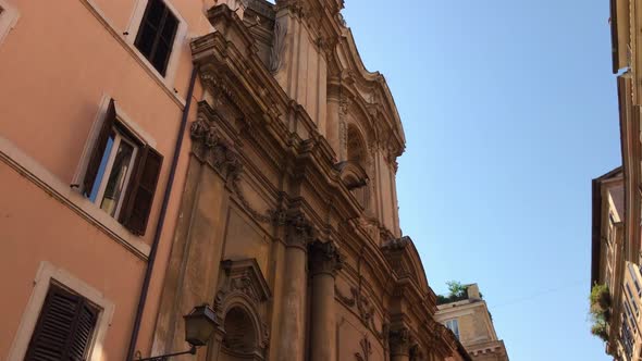 Buildings with Old Architecture in Rome