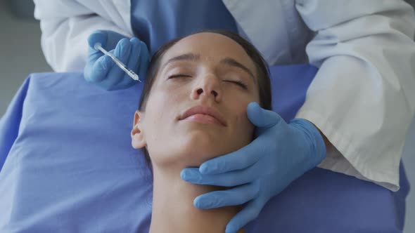 Female cosmetic procedure patient