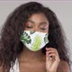 Black Woman in Fabric Mask - VideoHive Item for Sale