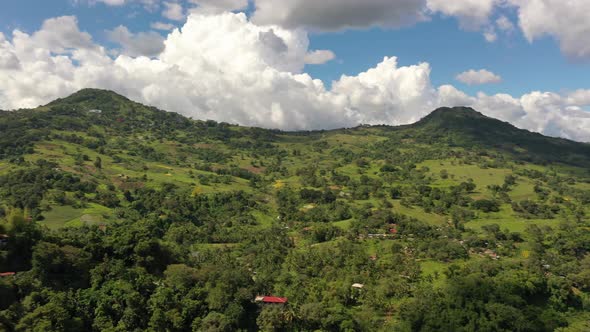 Panoramic Green Mountains in Philippines