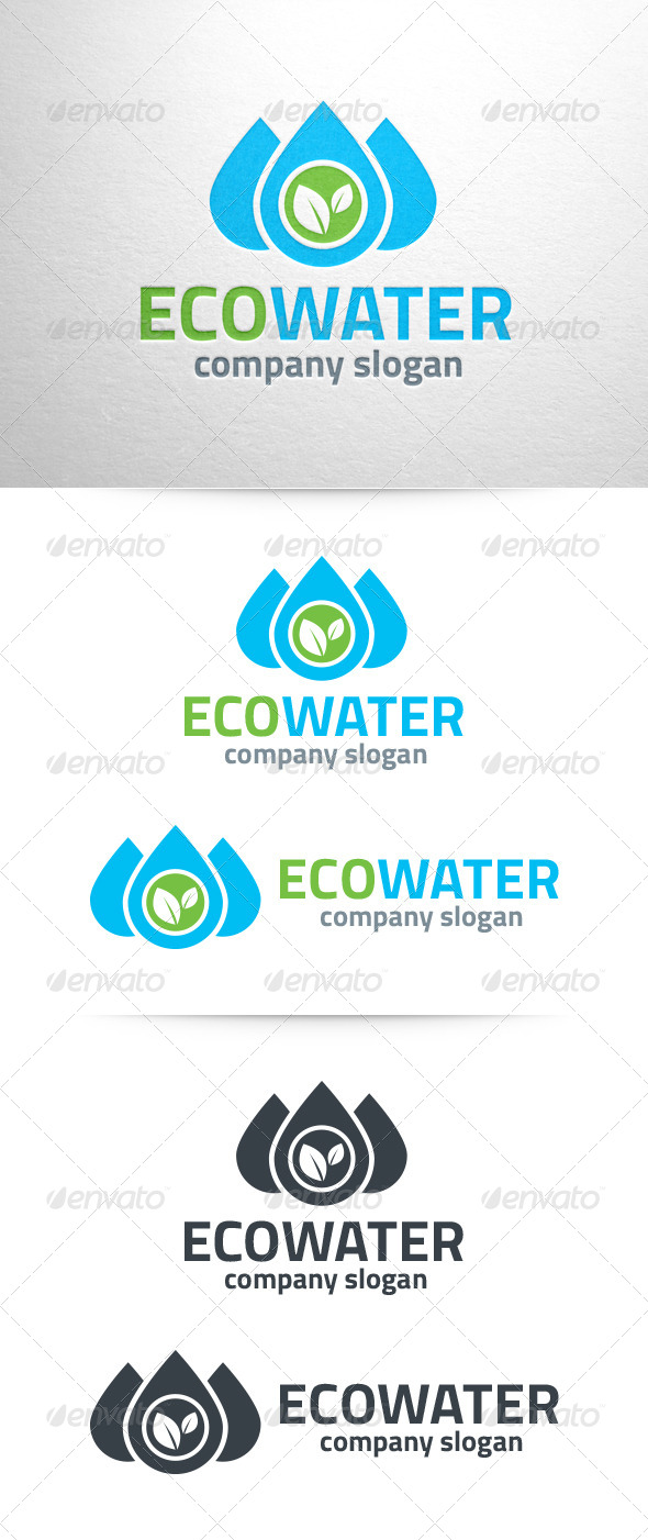 Eco Water Logo Template