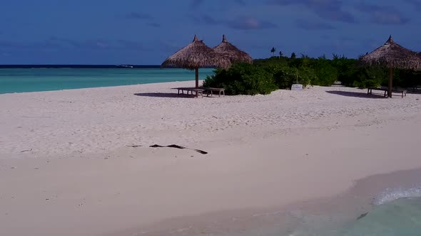 Summer tourism of tourist beach time by sea and sand background near sandbank