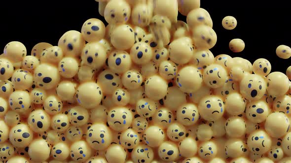 4K 3D Sad + Wow Social Media Reactions alt