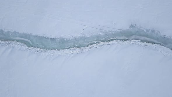 Sliding Along The Ice Crack