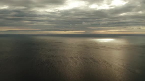 Cloudy Sky Over the Sea During Sunset