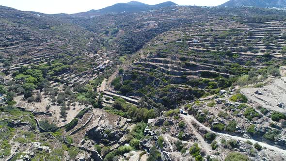 Village of Seralia on the island of Sifnos in the Cyclades in Greece