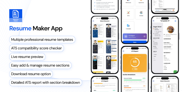 FI Resume Builder App, CV maker (New)