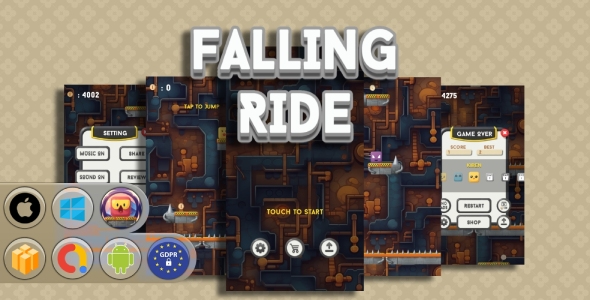 Falling Ride Game Template