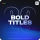 Bold Titles | Premiere Pro - VideoHive Item for Sale