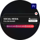 Social Media Follow Banners | Premiere Pro - VideoHive Item for Sale