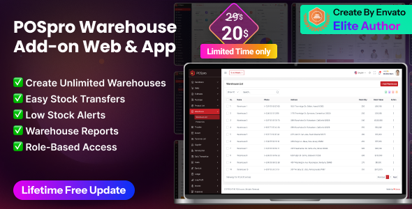 POSpro – Warehouse Add-on for web