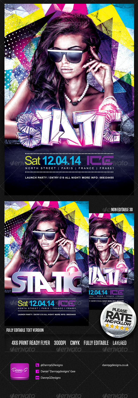Static Flyer Template PSD