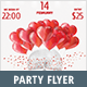 Valentine Red and White Party Flyer - GraphicRiver Item for Sale
