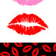 Pink and Red Lips and Seamless Patterns - GraphicRiver Item for Sale