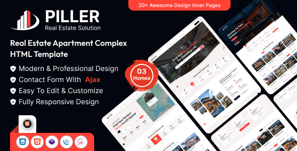 Piller - Real Estate HTML Template