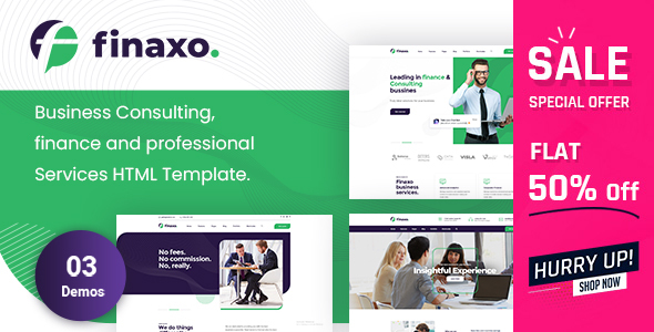 Finaxo - Business and Finance HTML5 Template