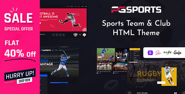 PGSports - Sports Club HTML Template