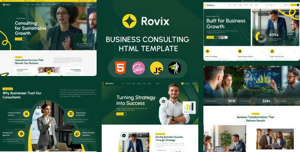 Rovix - Business Consulting HTML Template