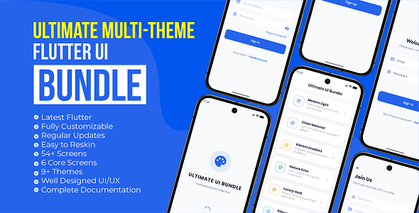 Ultimate Multi-Theme Flutter UI Bundle